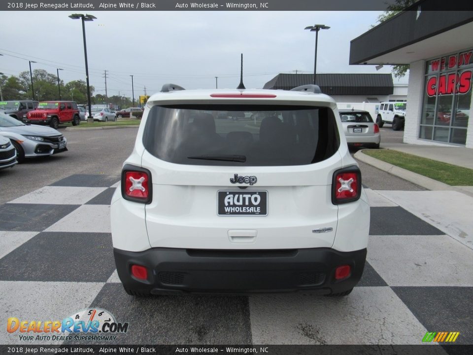2018 Jeep Renegade Latitude Alpine White / Black Photo #4