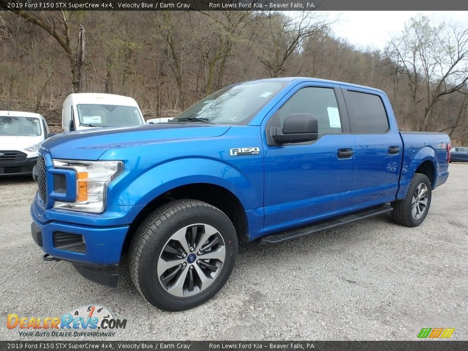 2019 Ford F150 STX SuperCrew 4x4 Velocity Blue / Earth Gray Photo #6