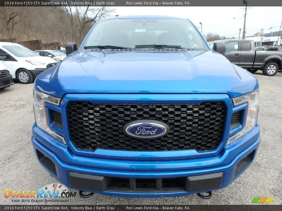 2019 Ford F150 STX SuperCrew 4x4 Velocity Blue / Earth Gray Photo #7