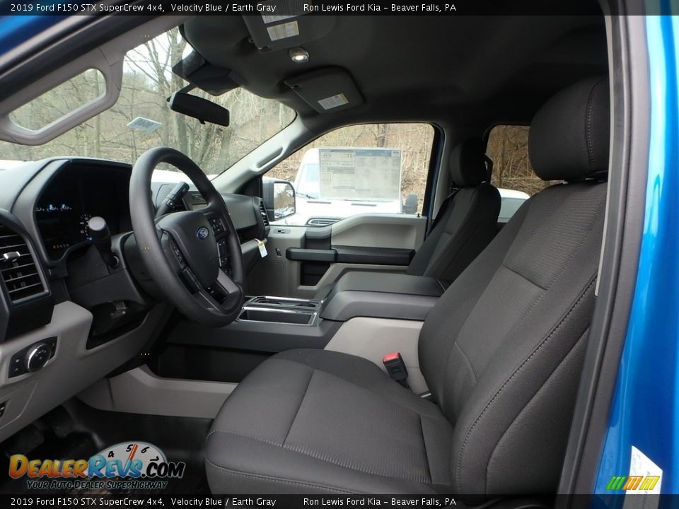 2019 Ford F150 STX SuperCrew 4x4 Velocity Blue / Earth Gray Photo #10