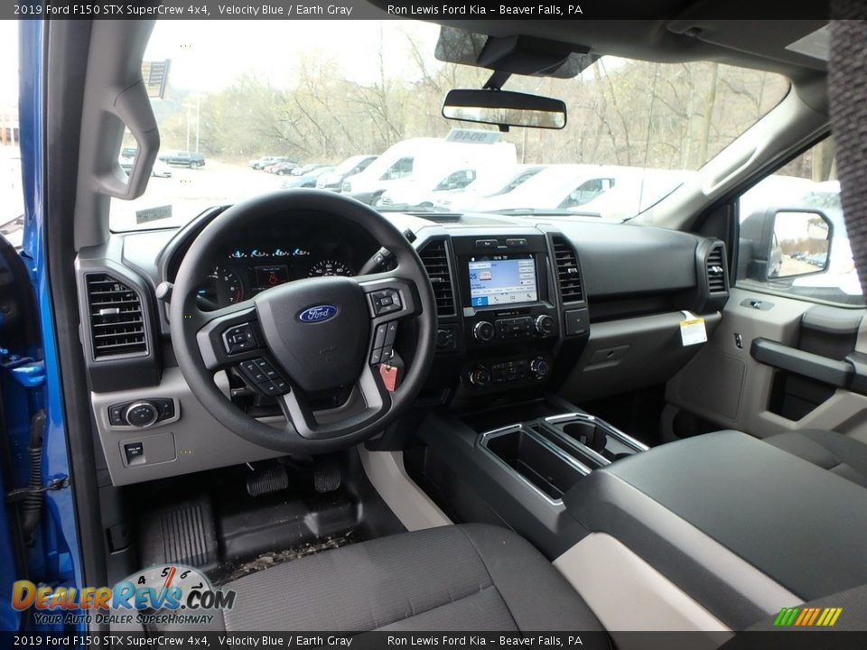 2019 Ford F150 STX SuperCrew 4x4 Velocity Blue / Earth Gray Photo #12