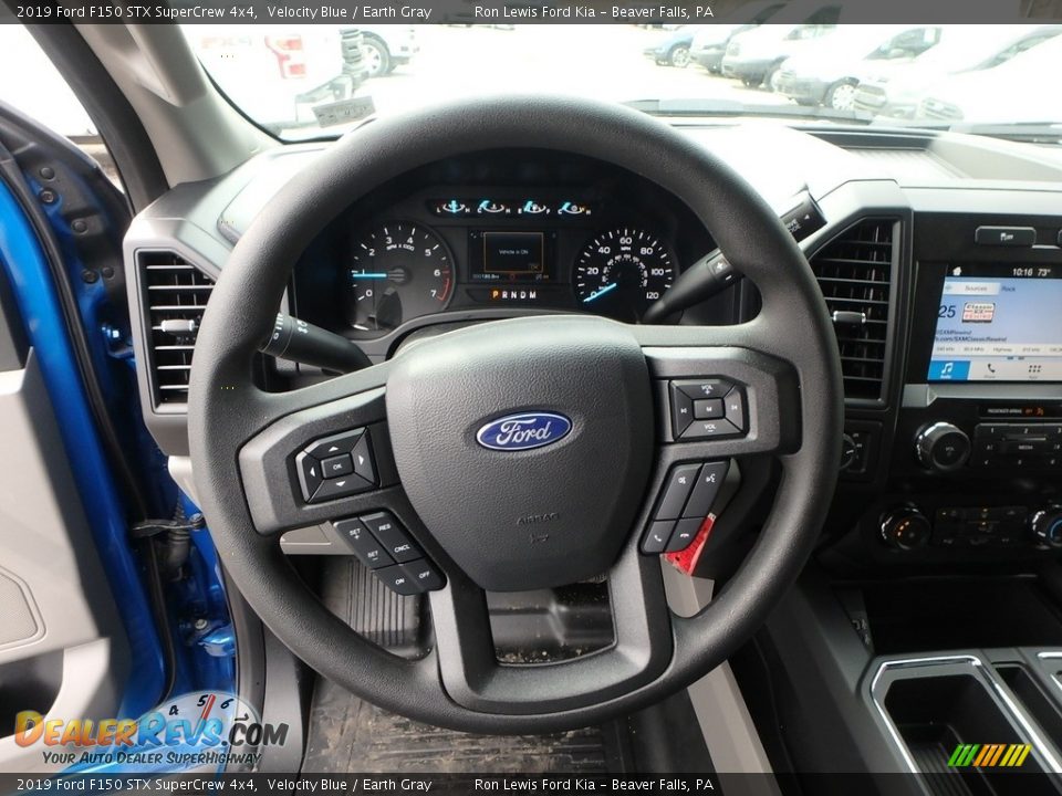 2019 Ford F150 STX SuperCrew 4x4 Velocity Blue / Earth Gray Photo #16