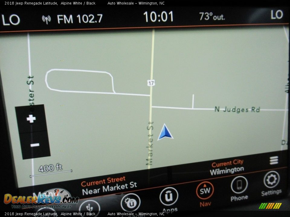 2018 Jeep Renegade Latitude Alpine White / Black Photo #16