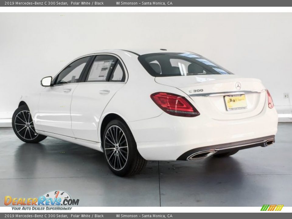 2019 Mercedes-Benz C 300 Sedan Polar White / Black Photo #2