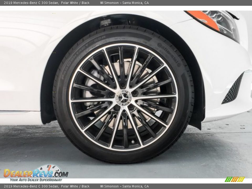 2019 Mercedes-Benz C 300 Sedan Polar White / Black Photo #9