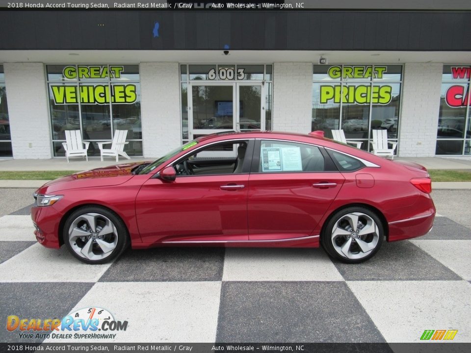 2018 Honda Accord Touring Sedan Radiant Red Metallic / Gray Photo #1