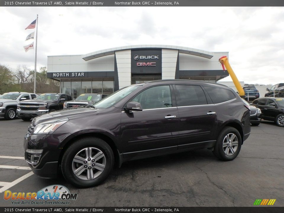 2015 Chevrolet Traverse LT AWD Sable Metallic / Ebony Photo #1