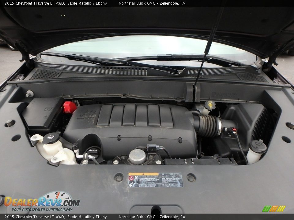 2015 Chevrolet Traverse LT AWD Sable Metallic / Ebony Photo #2