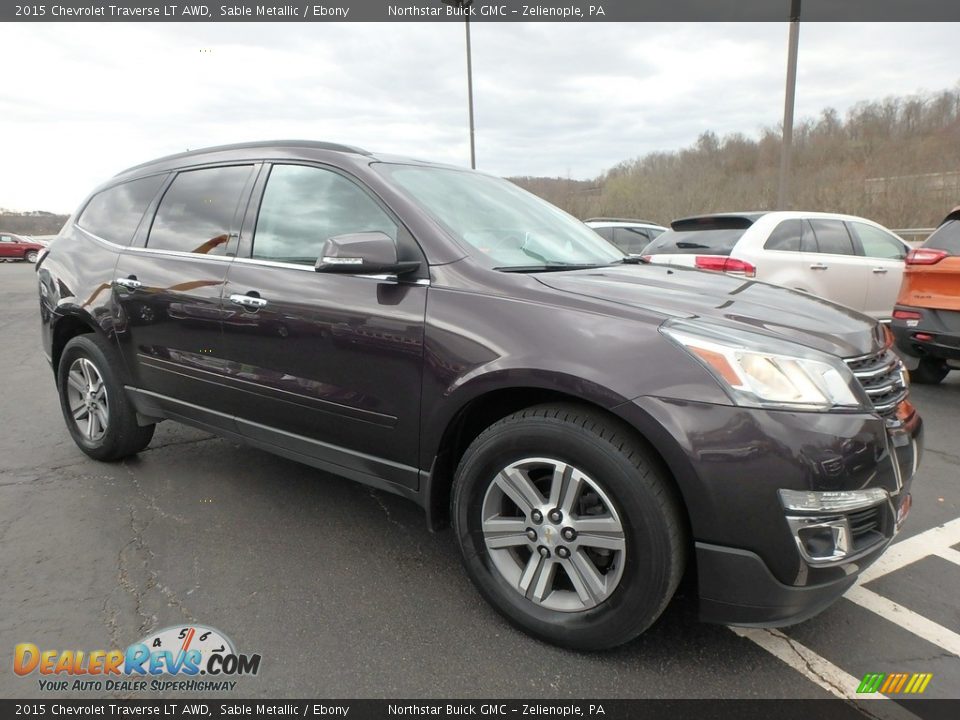 2015 Chevrolet Traverse LT AWD Sable Metallic / Ebony Photo #4