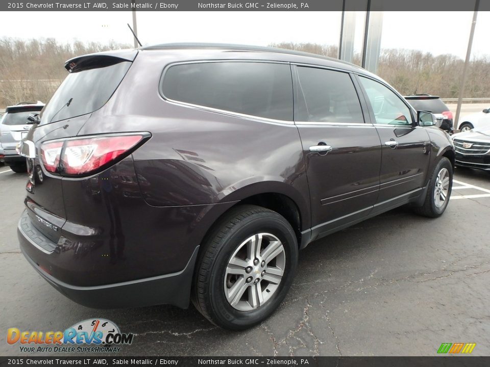 2015 Chevrolet Traverse LT AWD Sable Metallic / Ebony Photo #9