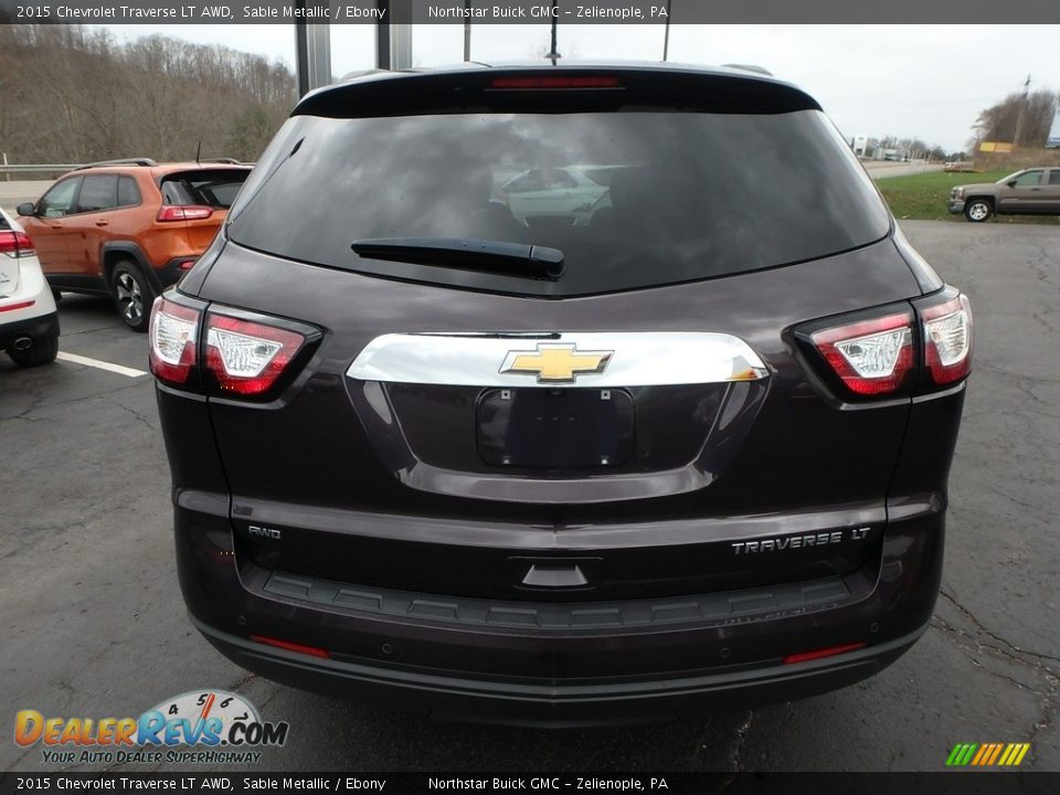 2015 Chevrolet Traverse LT AWD Sable Metallic / Ebony Photo #10