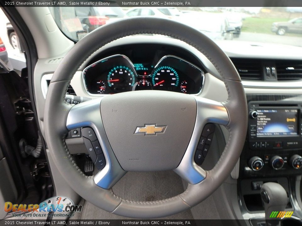 2015 Chevrolet Traverse LT AWD Sable Metallic / Ebony Photo #27