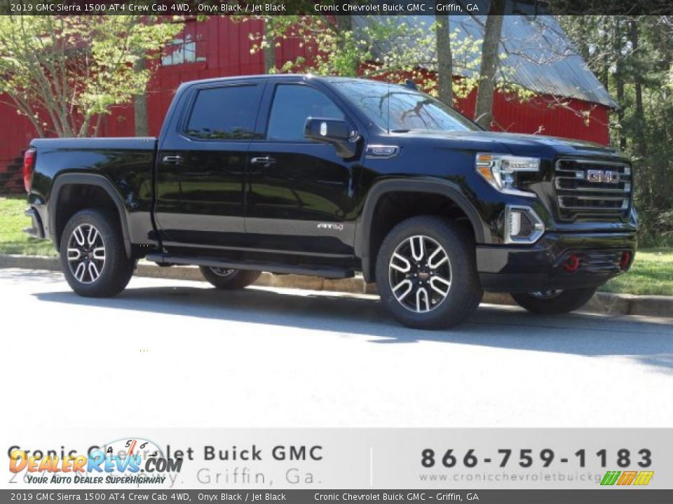 2019 GMC Sierra 1500 AT4 Crew Cab 4WD Onyx Black / Jet Black Photo #1