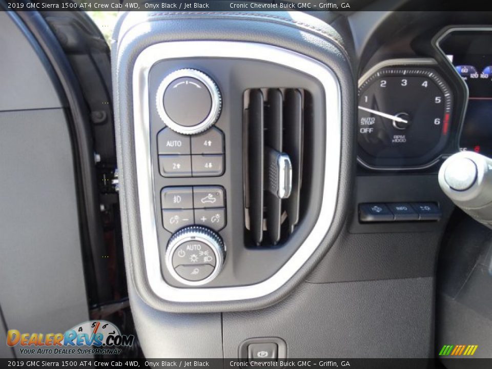 Controls of 2019 GMC Sierra 1500 AT4 Crew Cab 4WD Photo #18