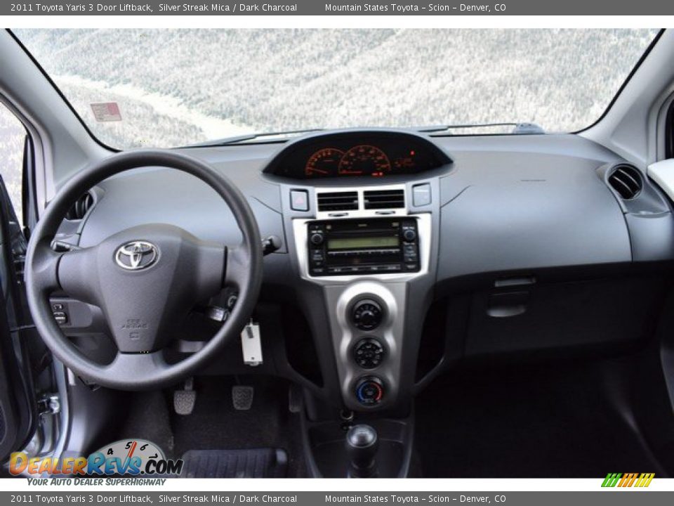 2011 Toyota Yaris 3 Door Liftback Silver Streak Mica / Dark Charcoal Photo #13