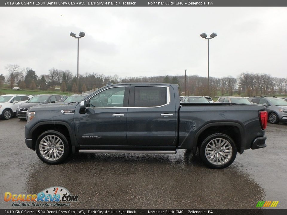 2019 GMC Sierra 1500 Denali Crew Cab 4WD Dark Sky Metallic / Jet Black Photo #8