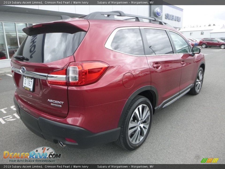 2019 Subaru Ascent Limited Crimson Red Pearl / Warm Ivory Photo #4