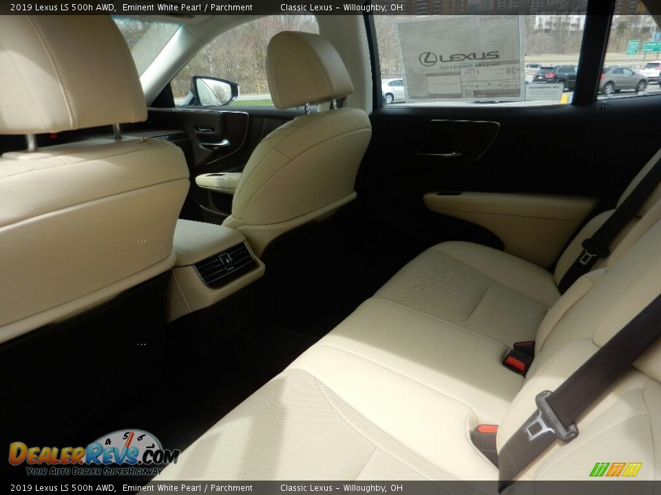 2019 Lexus LS 500h AWD Eminent White Pearl / Parchment Photo #3