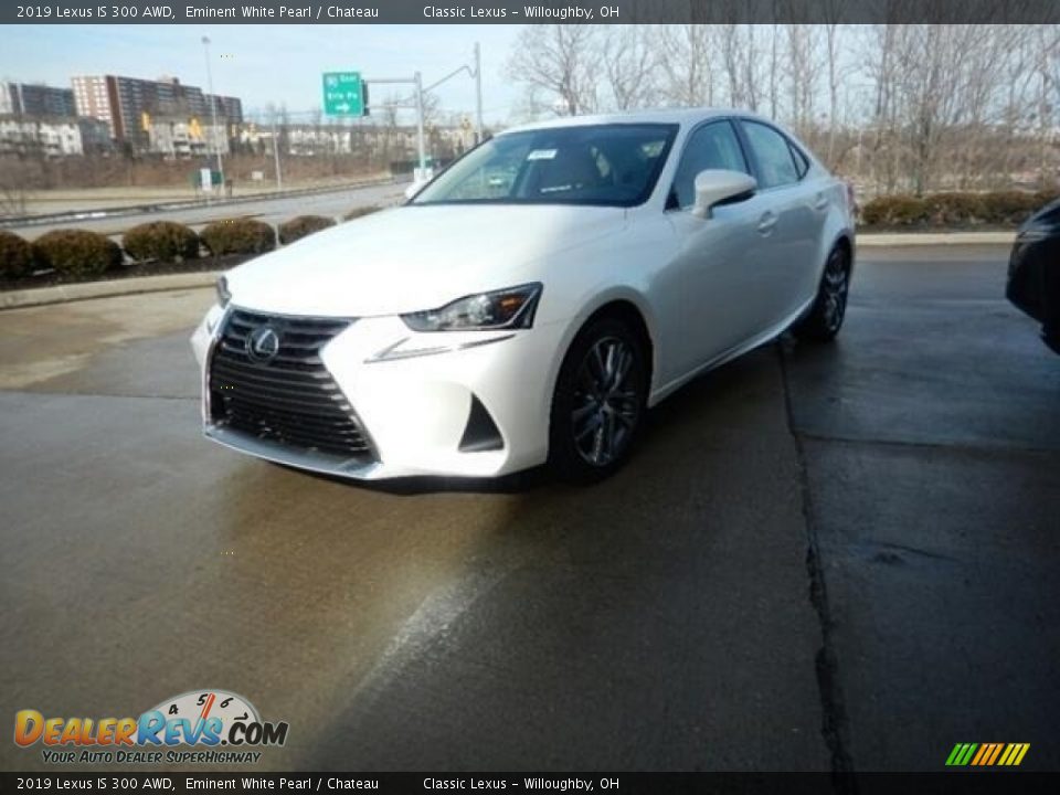 2019 Lexus IS 300 AWD Eminent White Pearl / Chateau Photo #1