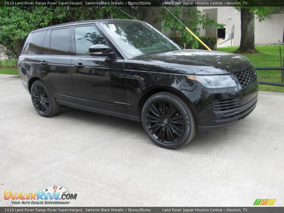 2019 Land Rover Range Rover Supercharged Santorini Black Metallic / Ebony/Ebony Photo #1