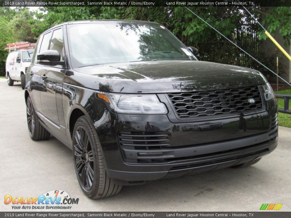 2019 Land Rover Range Rover Supercharged Santorini Black Metallic / Ebony/Ebony Photo #2