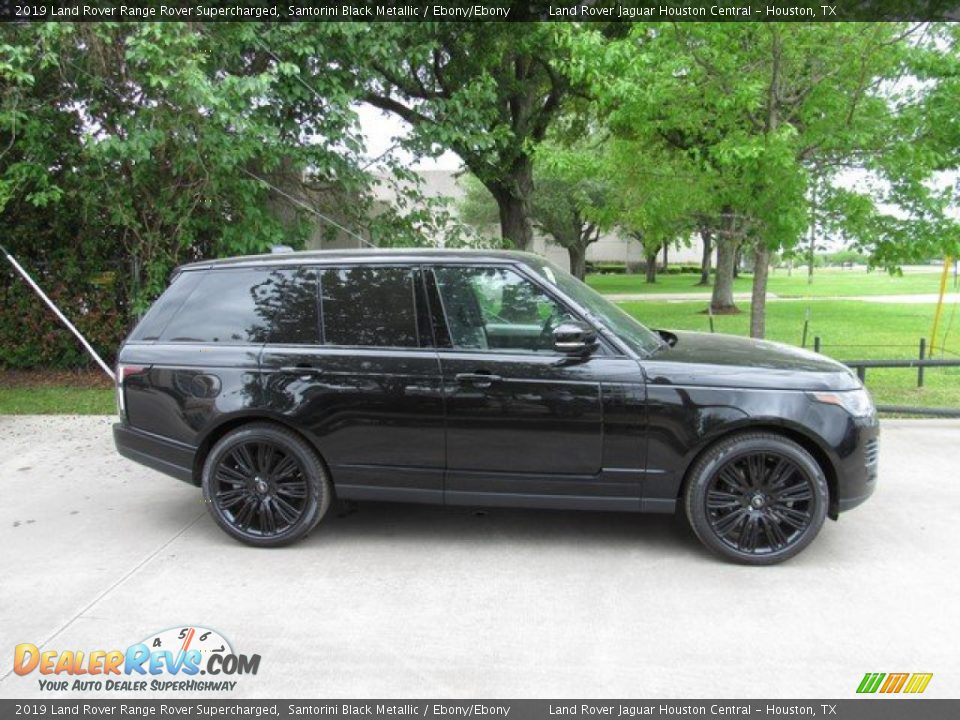 2019 Land Rover Range Rover Supercharged Santorini Black Metallic / Ebony/Ebony Photo #6