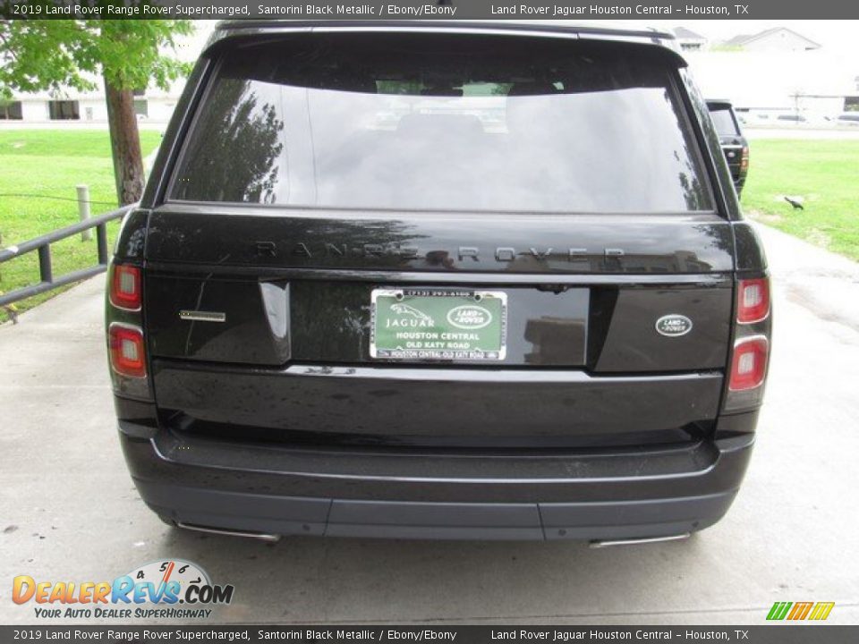 2019 Land Rover Range Rover Supercharged Santorini Black Metallic / Ebony/Ebony Photo #8