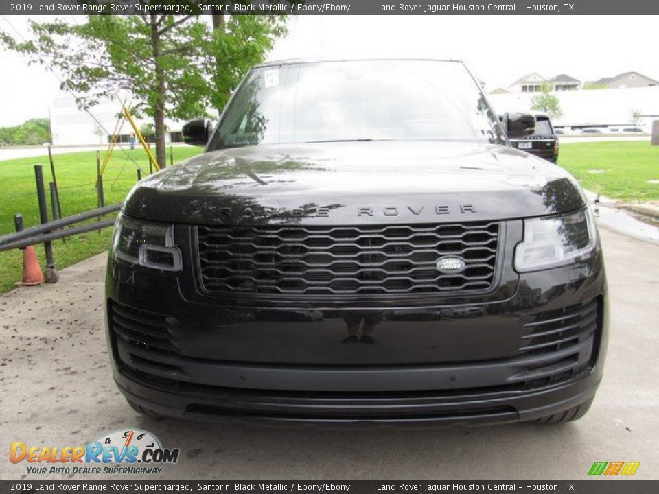 2019 Land Rover Range Rover Supercharged Santorini Black Metallic / Ebony/Ebony Photo #9