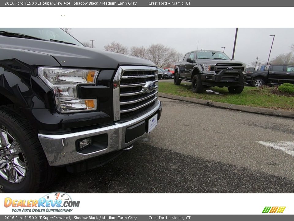 2016 Ford F150 XLT SuperCrew 4x4 Shadow Black / Medium Earth Gray Photo #28