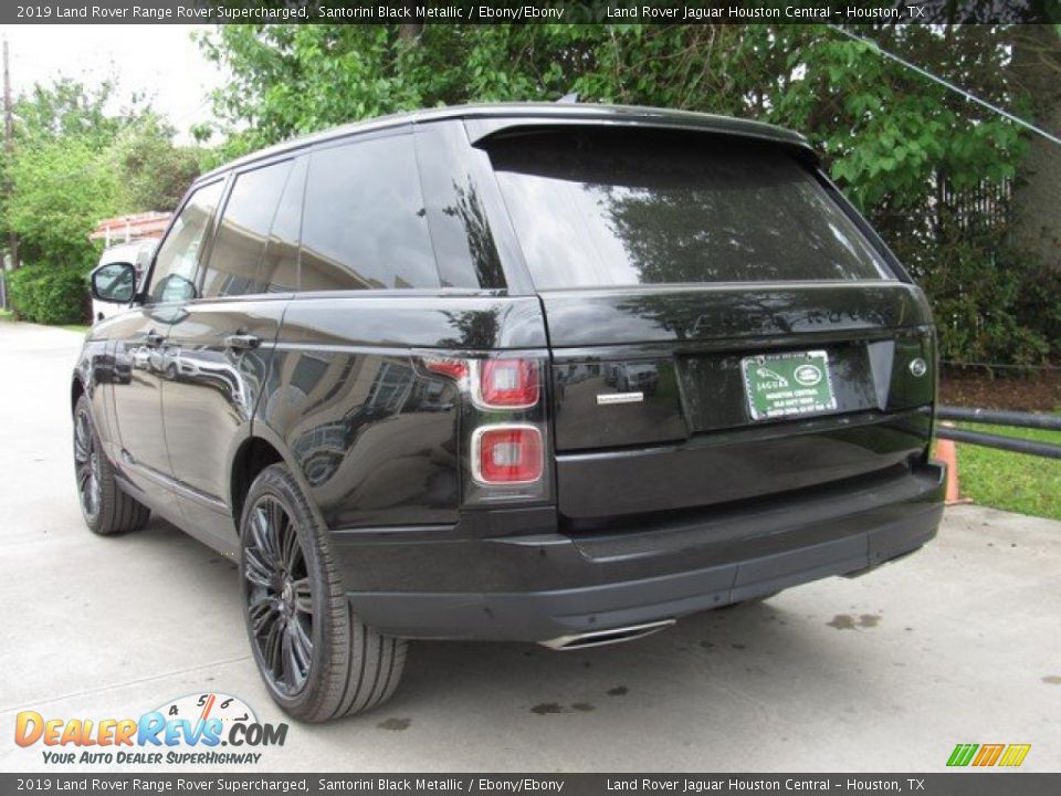 2019 Land Rover Range Rover Supercharged Santorini Black Metallic / Ebony/Ebony Photo #12
