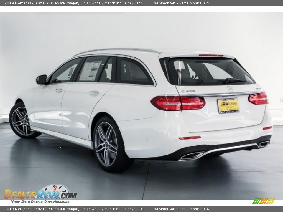 2019 Mercedes-Benz E 450 4Matic Wagon Polar White / Macchiato Beige/Black Photo #2