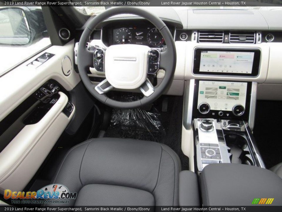 2019 Land Rover Range Rover Supercharged Santorini Black Metallic / Ebony/Ebony Photo #14