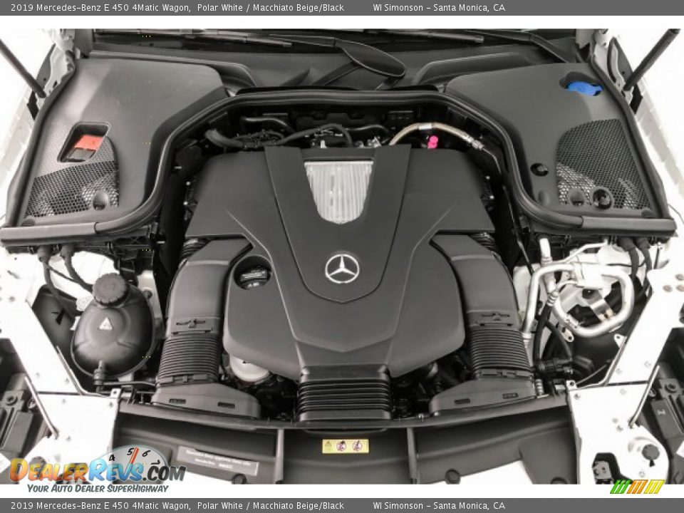 2019 Mercedes-Benz E 450 4Matic Wagon Polar White / Macchiato Beige/Black Photo #8