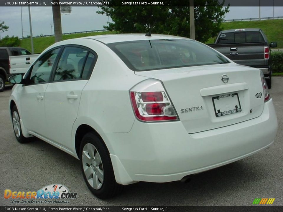 2008 Nissan Sentra 2.0 Fresh Powder White / Charcoal/Steel Photo #5