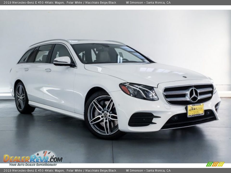 2019 Mercedes-Benz E 450 4Matic Wagon Polar White / Macchiato Beige/Black Photo #12