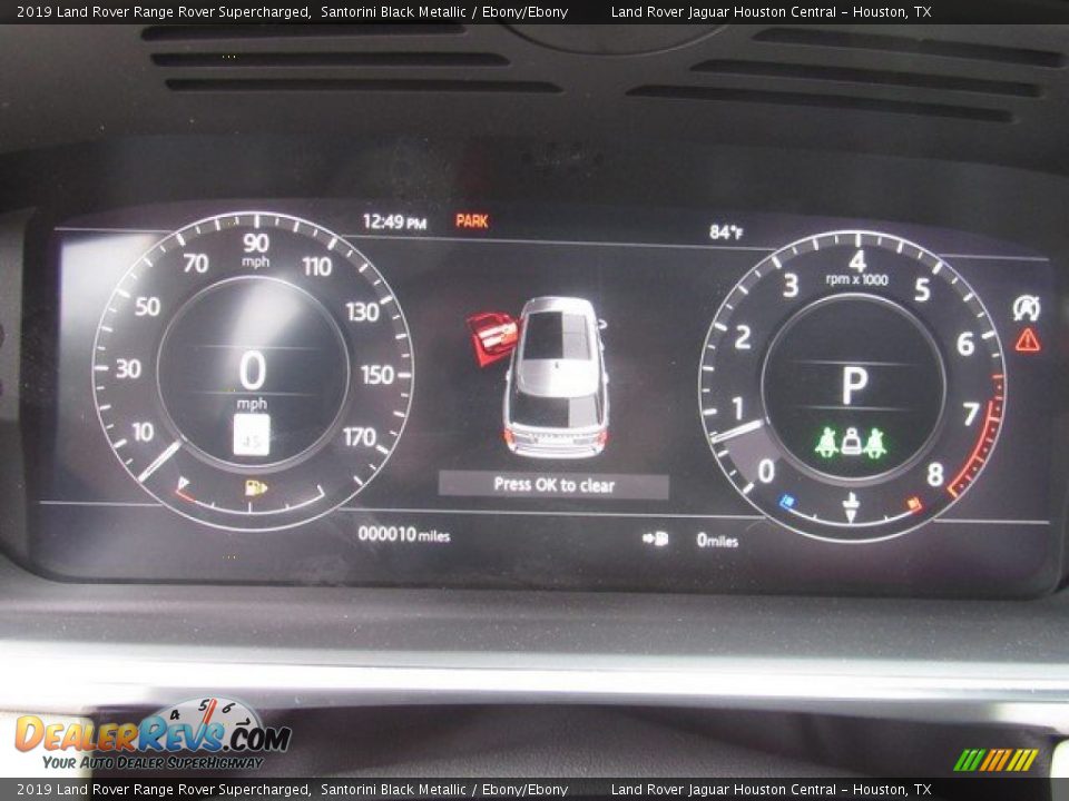 2019 Land Rover Range Rover Supercharged Santorini Black Metallic / Ebony/Ebony Photo #32