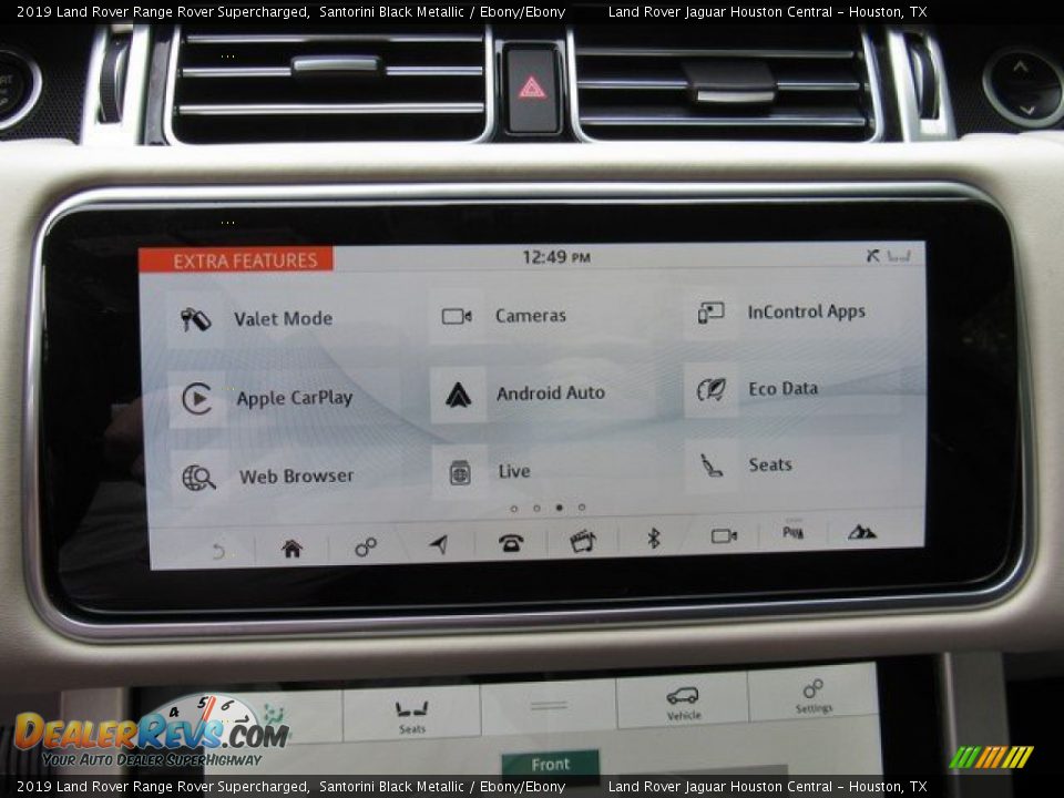 2019 Land Rover Range Rover Supercharged Santorini Black Metallic / Ebony/Ebony Photo #34