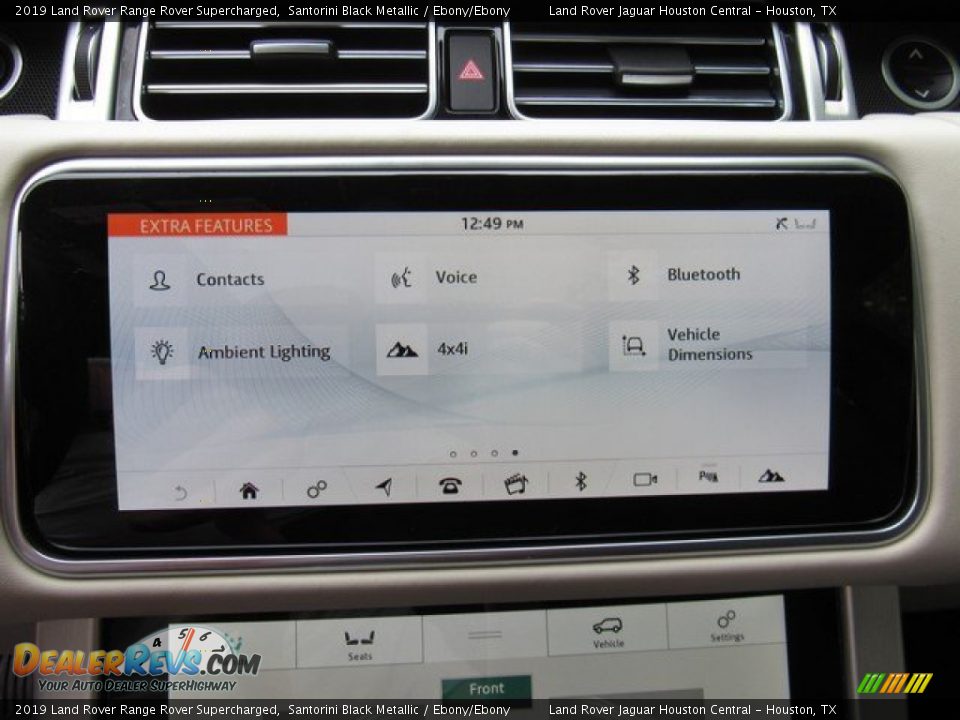 2019 Land Rover Range Rover Supercharged Santorini Black Metallic / Ebony/Ebony Photo #35