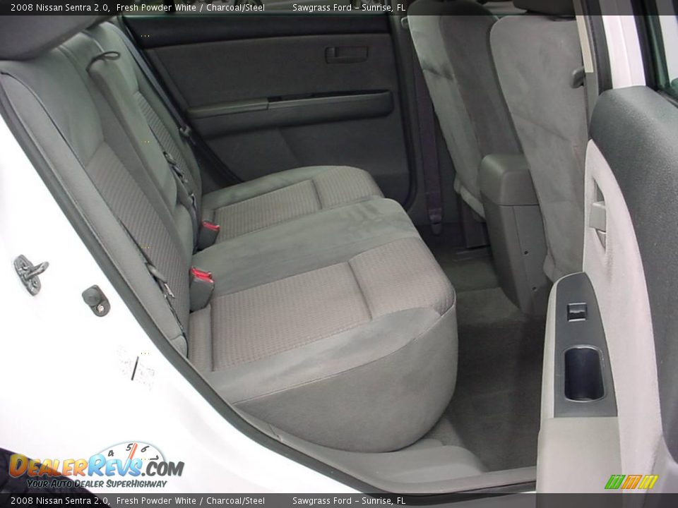 2008 Nissan Sentra 2.0 Fresh Powder White / Charcoal/Steel Photo #12
