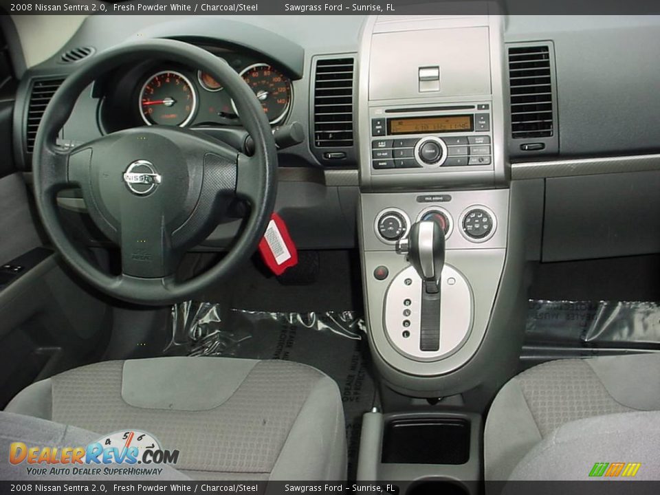 2008 Nissan Sentra 2.0 Fresh Powder White / Charcoal/Steel Photo #13