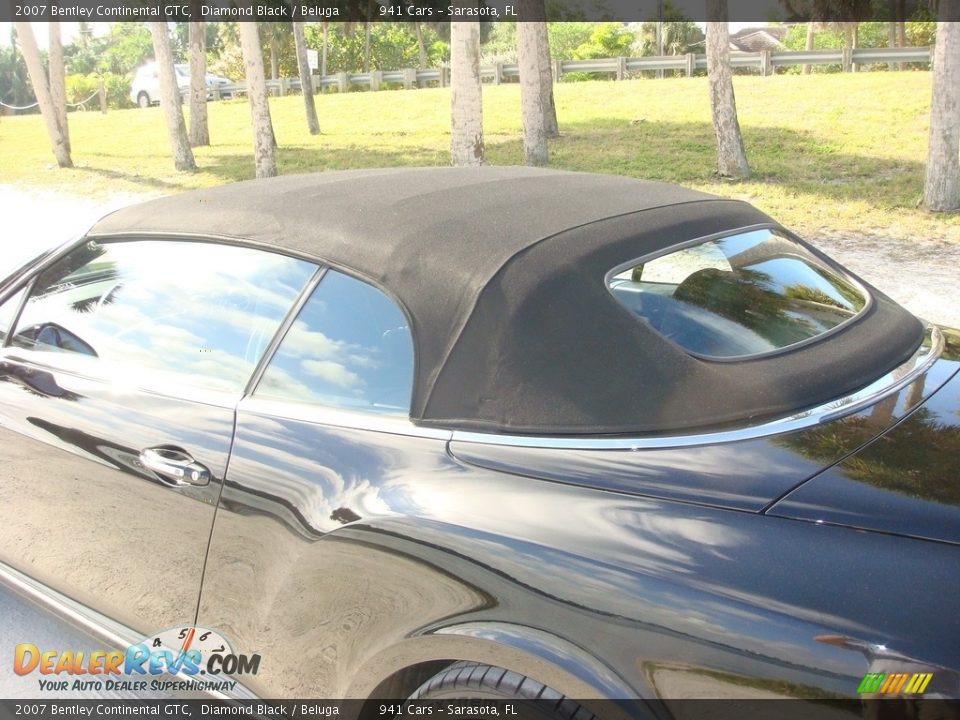 2007 Bentley Continental GTC Diamond Black / Beluga Photo #27
