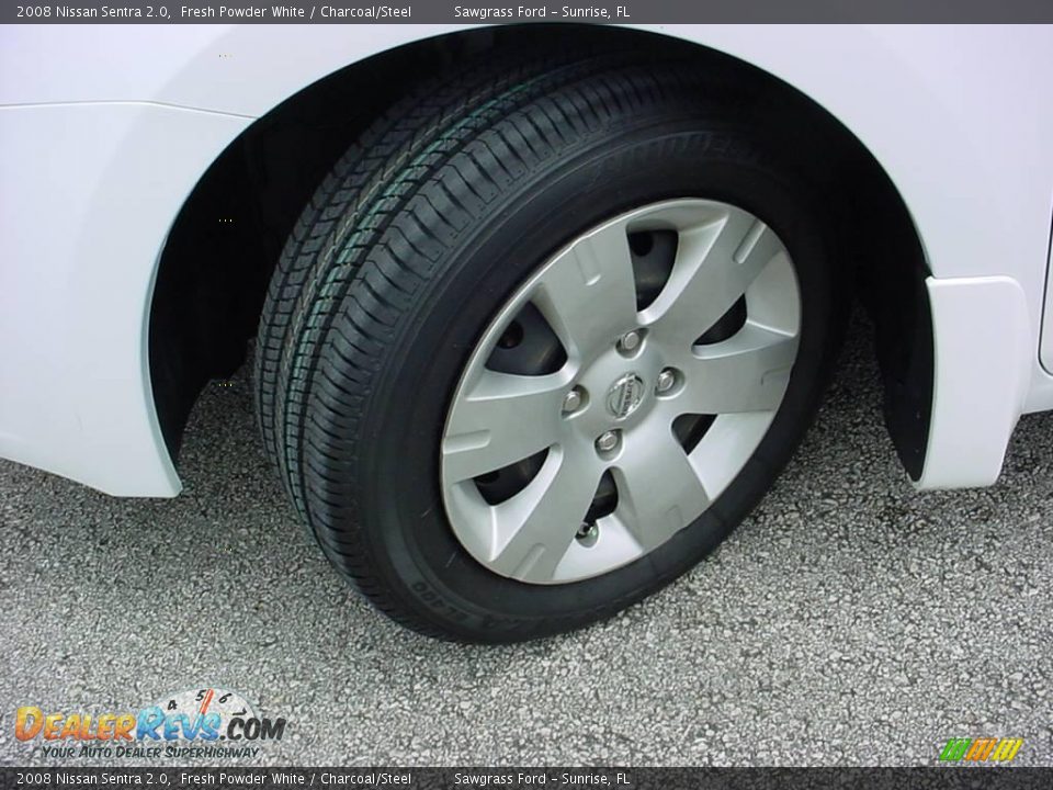 2008 Nissan Sentra 2.0 Fresh Powder White / Charcoal/Steel Photo #15
