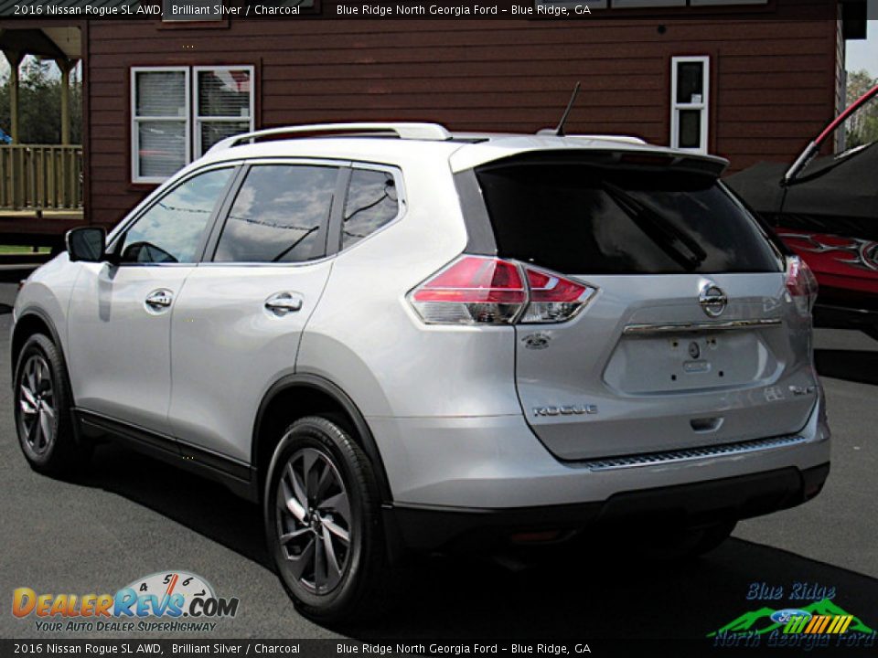 2016 Nissan Rogue SL AWD Brilliant Silver / Charcoal Photo #3