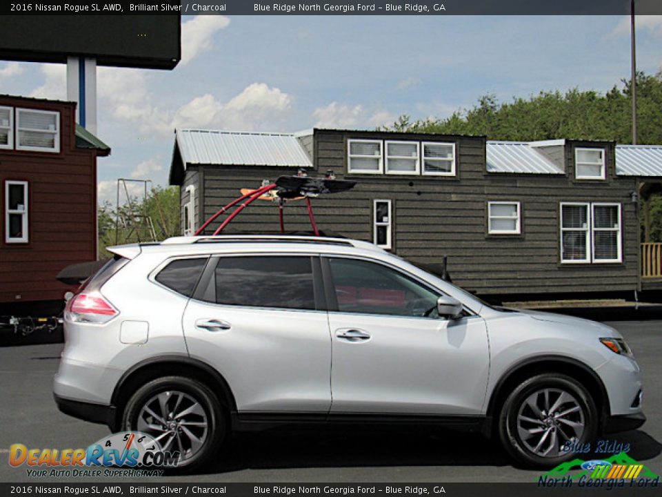 2016 Nissan Rogue SL AWD Brilliant Silver / Charcoal Photo #6