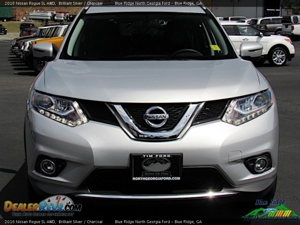 2016 Nissan Rogue SL AWD Brilliant Silver / Charcoal Photo #8