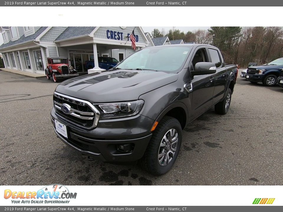 2019 Ford Ranger Lariat SuperCrew 4x4 Magnetic Metallic / Medium Stone Photo #3