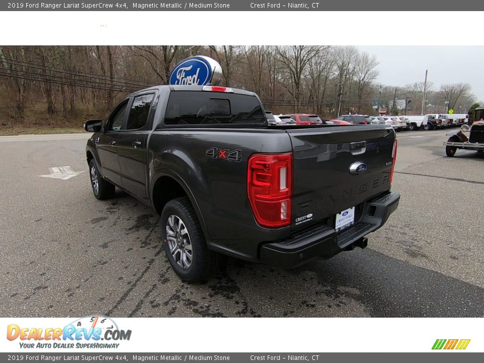 2019 Ford Ranger Lariat SuperCrew 4x4 Magnetic Metallic / Medium Stone Photo #5