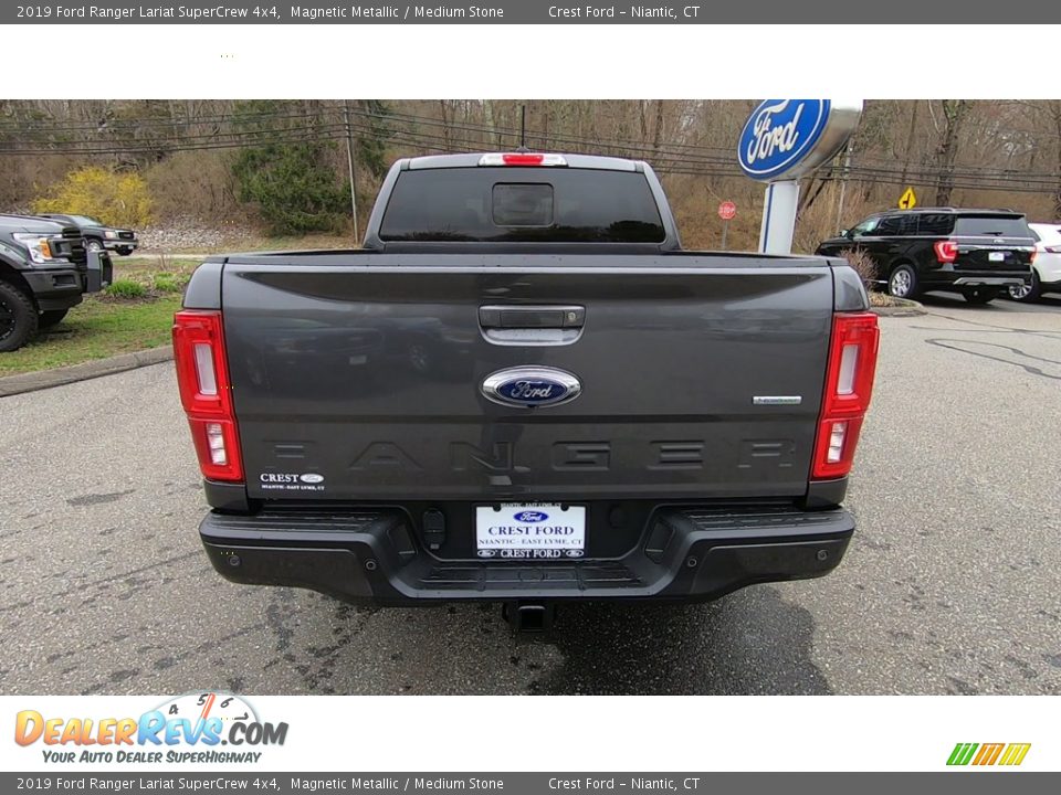 2019 Ford Ranger Lariat SuperCrew 4x4 Magnetic Metallic / Medium Stone Photo #6