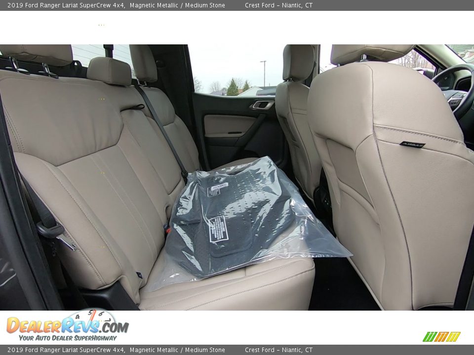 Rear Seat of 2019 Ford Ranger Lariat SuperCrew 4x4 Photo #22