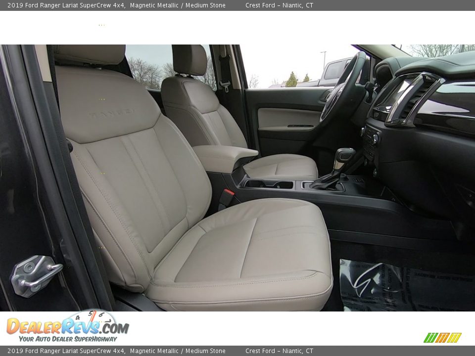 Front Seat of 2019 Ford Ranger Lariat SuperCrew 4x4 Photo #23
